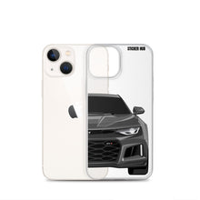 Load image into Gallery viewer, Gray 6th Gen Camaro ZL1 - iPhone Case