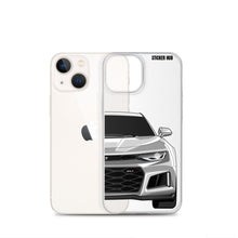 Load image into Gallery viewer, Silver 6th Gen Camaro ZL1 - iPhone Case