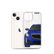 Load image into Gallery viewer, Wave Blue Cadillac CTS-V - iPhone Case