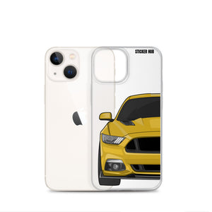 Yellow 15-17 Mustang 5.0 - iPhone Case