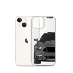 Gray 15-17 Mustang 5.0 - iPhone Case