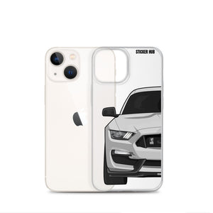 Silver Mustang GT350 - iPhone Case