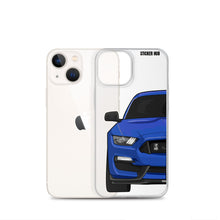 Load image into Gallery viewer, Lightning Blue Mustang GT350 - iPhone Case