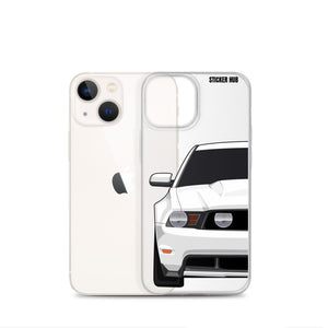 White 11-12 Mustang 5.0 - iPhone Case