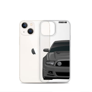 Gray 13-14 Mustang 5.0 - iPhone Case