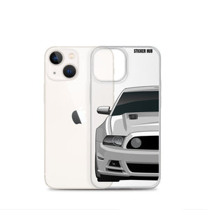 Silver 13-14 Mustang 5.0 - iPhone Case