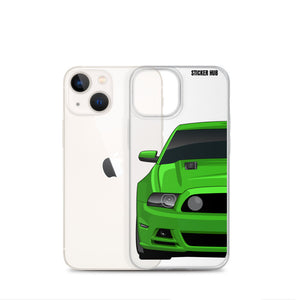 Green 13-14 Mustang 5.0 - iPhone Case