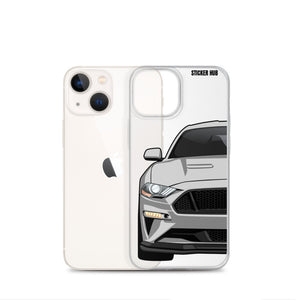 Silver 18-21 Mustang 5.0 - iPhone Case