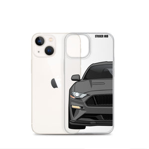 Gray 18-21 Mustang 5.0 - iPhone Case