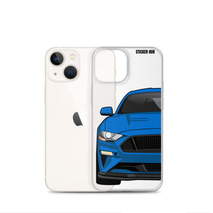 Blue 18-21 Mustang 5.0 - iPhone Case