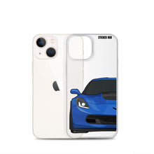 Load image into Gallery viewer, Laguna Blue C7 Corvette Z06 - iPhone Case