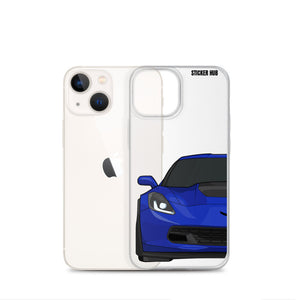 Admiral Blue C7 Corvette Z06 - iPhone Case