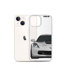 Load image into Gallery viewer, Silver C7 Corvette Z06 - iPhone Case