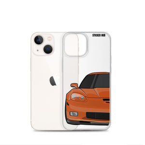 Atomic Orange C6 Corvette Z06 - iPhone Case