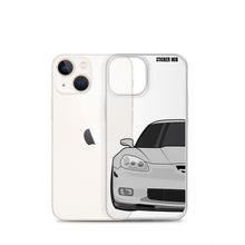 Load image into Gallery viewer, Silver C6 Corvette Z06 - iPhone Case