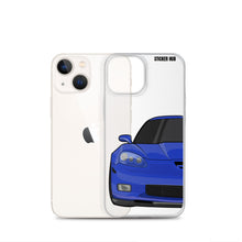 Load image into Gallery viewer, LeMans Blue C6 Corvette Z06 iPhone Case