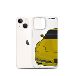 Millennium Yellow C5 Corvette Z06 - iPhone Case