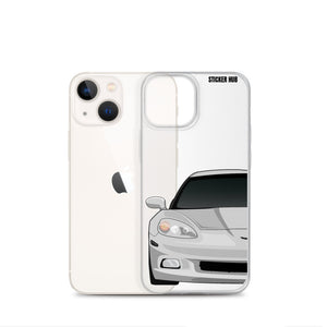 Silver C6 Corvette - iPhone Case