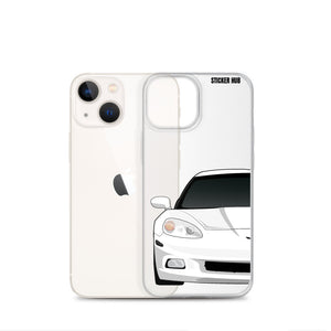 White C6 Corvette - iPhone Case