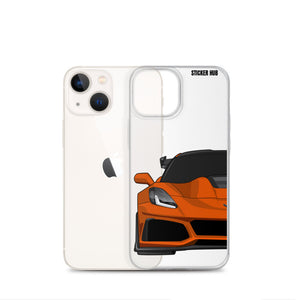 Orange C7 Corvette Zr1 - iPhone Case