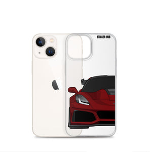 Long Beach Red C7 Corvette Zr1 - iPhone Case