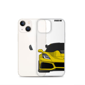 Yellow C7 Corvette Zr1 - iPhone Case