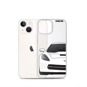 White C7 Corvette Stingray - iPhone Case