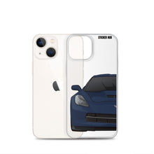 Load image into Gallery viewer, Night Race Blue C7 Corvette Stingray -iPhone Case