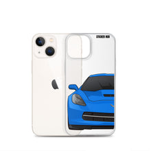 Load image into Gallery viewer, Laguna Blue C7 Corvette Stingray - iPhone Case