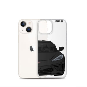 Black C8 Corvette - iPhone Case