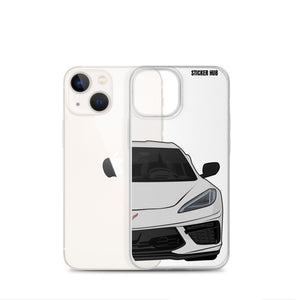 Ceramic Matrix Gray C8 Corvette - iPhone Case