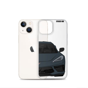 Shadow Gray C8 Corvette - iPhone Case