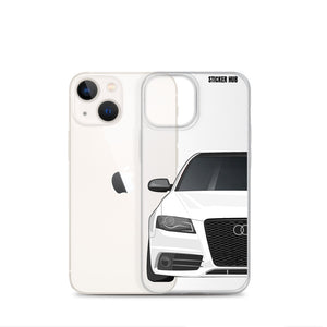 White B8 Audi S4 - iPhone Case