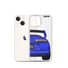 Load image into Gallery viewer, Blue Toyota Supra - iPhone Case