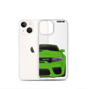 Green Charger Hellcat (Widebody) - iPhone Case