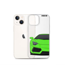 Load image into Gallery viewer, Green Lamborghini Aventadoor - iPhone Case