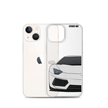 Load image into Gallery viewer, Silver Lamborghini Aventadoor - iPhone Case