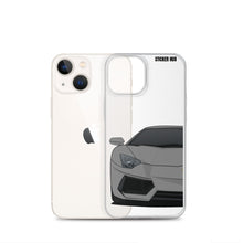 Load image into Gallery viewer, Gray Lamborghini Aventadoor - iPhone Case