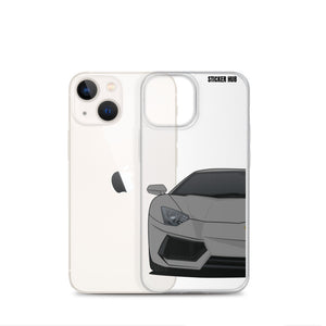 Gray Lamborghini Aventadoor - iPhone Case