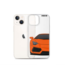 Load image into Gallery viewer, Orange Lamborghini Aventadoor - iPhone Case