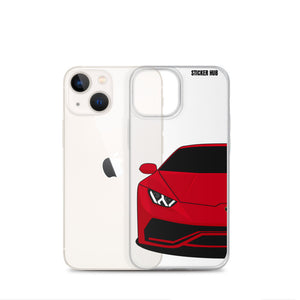 Red Lamborghini Huracan - iPhone Case