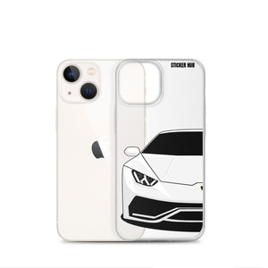 White Lamborghini Huracan - iPhone Case