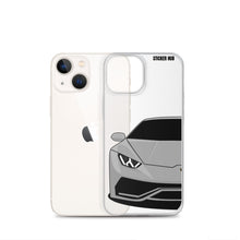 Load image into Gallery viewer, Silver Lamborghini Huracan - iPhone Case