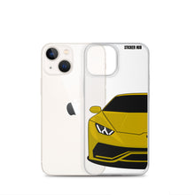 Load image into Gallery viewer, Yellow Lamborghini Huracan - iPhone Case