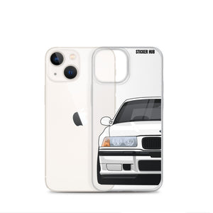 White BMW E36 - iPhone Case