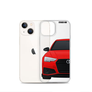 Red B9 Audi S4 "Facelift" - iPhone Case