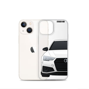 White B9 Audi S4 "Facelift" - iPhone Case