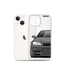 Load image into Gallery viewer, Gray R34 Nissan GTR - iPhone Case