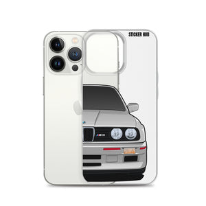 Silver BMW E30 - iPhone Case