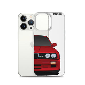 Dark Red BMW E30 - iPhone Case